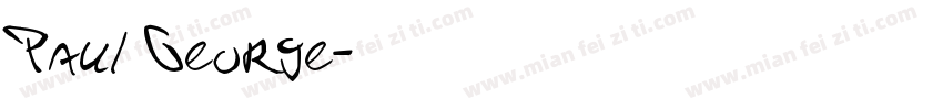 Paul George字体转换